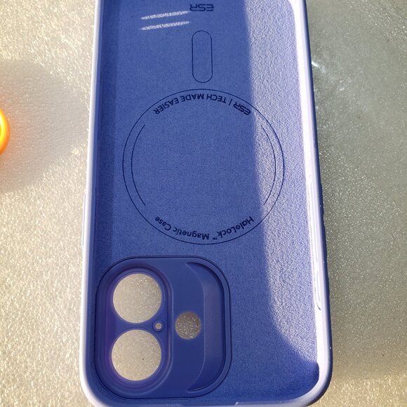 ESR MagSafe Soft Case Lavander Blue Clear Cloud Series For Iphone 16 Regular - Picture 9 of 11